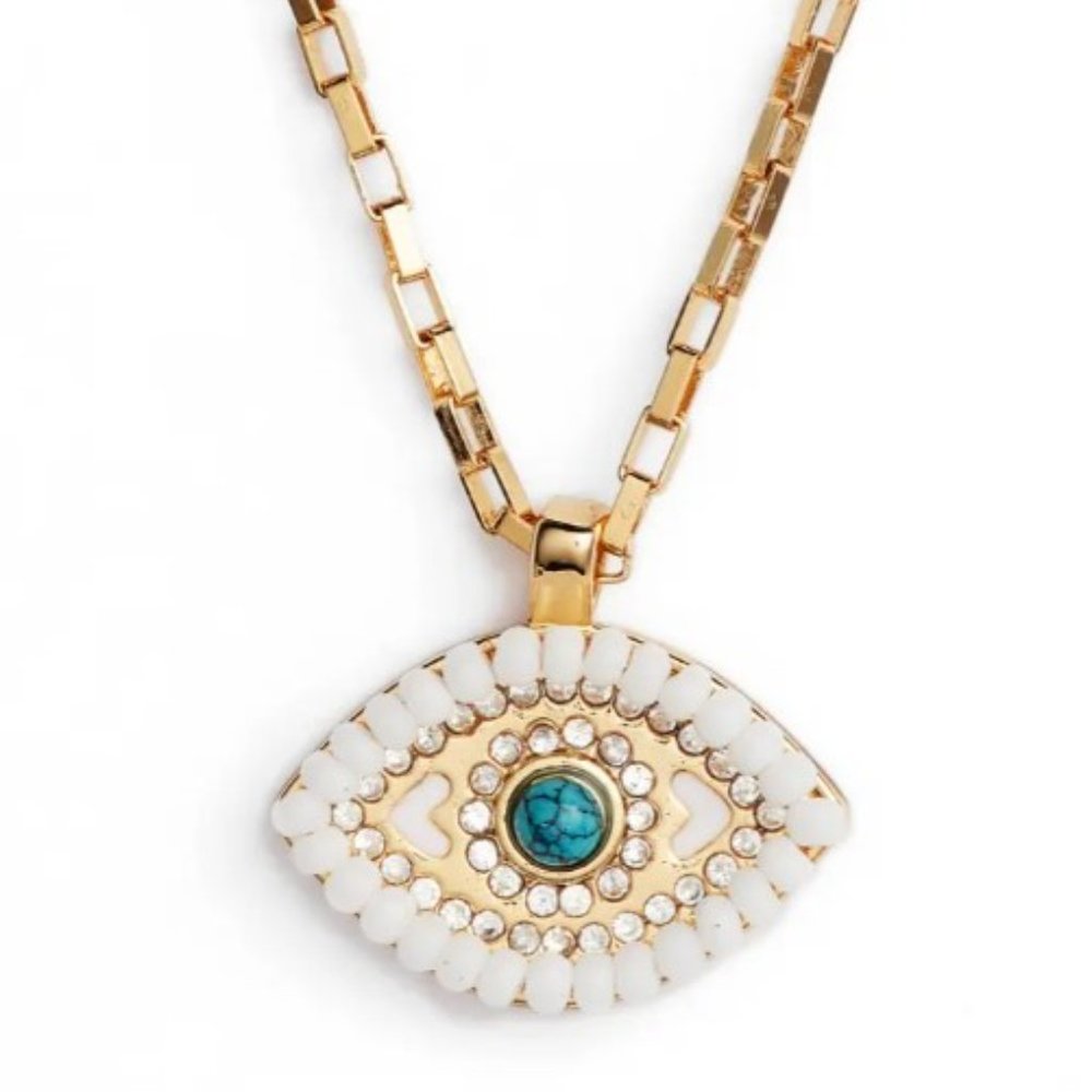 Rebecca Minkoff Evil Eye Necklace With Turquoise - Picture 4 of 7